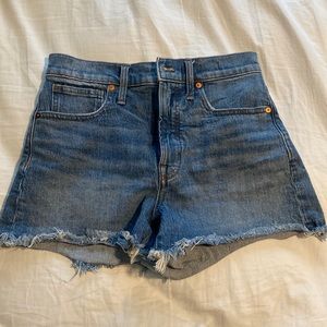 Size 27 madewell jean shorts